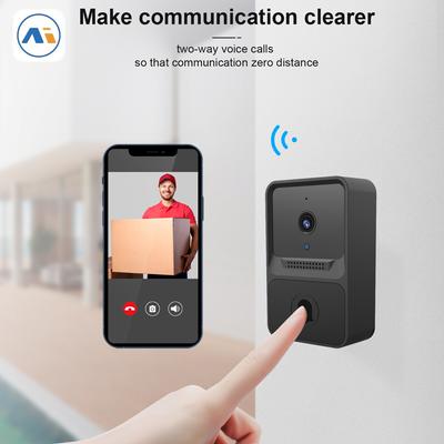 Bezdrátový zvonek WiFi Venkovní HD kamera Bezpečnostní zvonek Noční vidění Videointerkom Změna hlasu pro domácí monitor Dveřní telefon