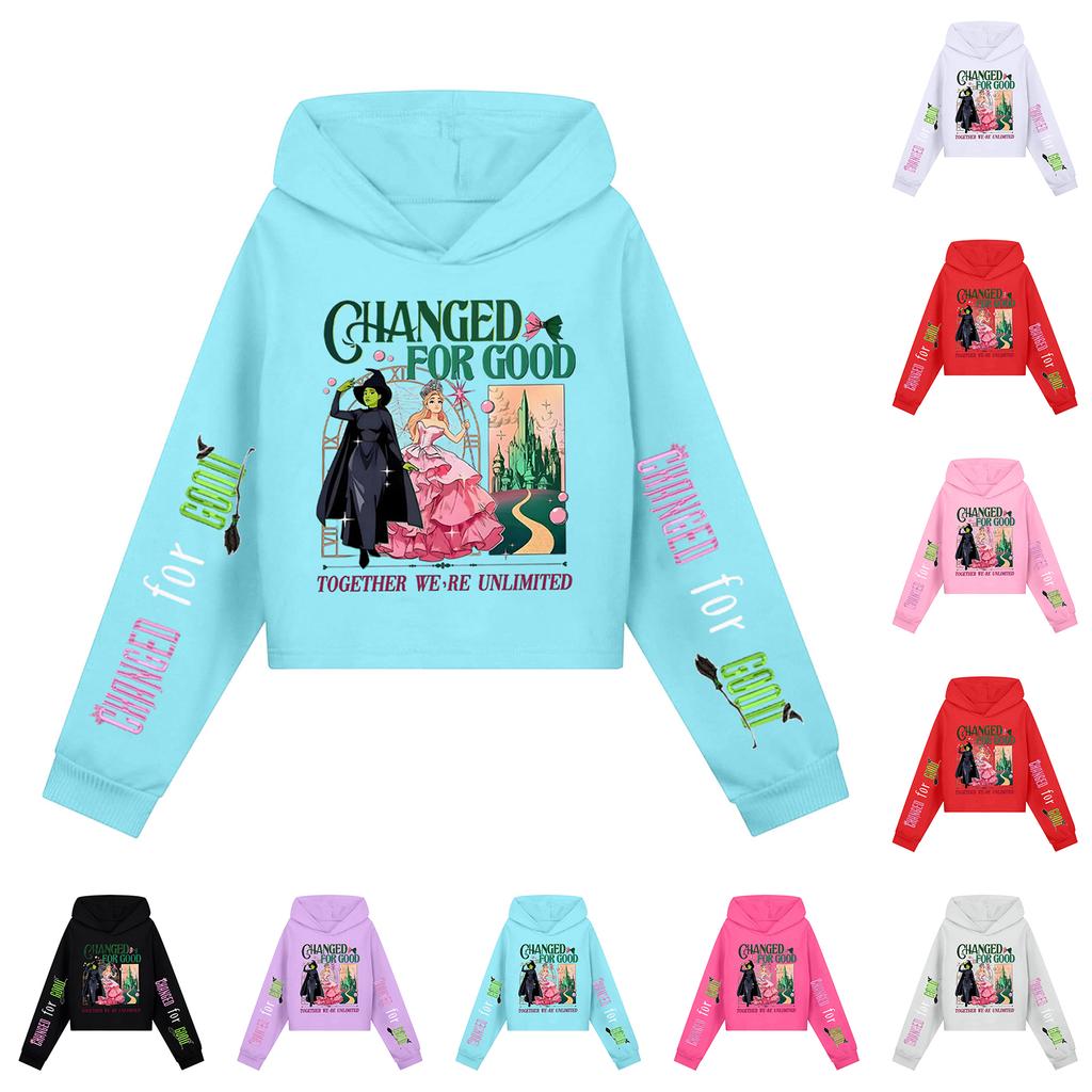 Children's Hooded Hood, Trendy Long Sleeved Witch Hoodie