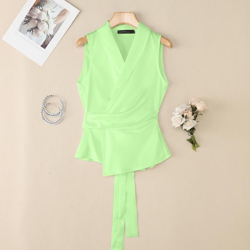 ZANZEA Women Summer V-Neck Casual Sleeveless Tank Tops