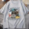 Funny Lactose Intolerant Funny Cat Meme Print TShirt Women Retro Fashion Short Sleeve Tshirts Casual Summer Women Unisex Clothing