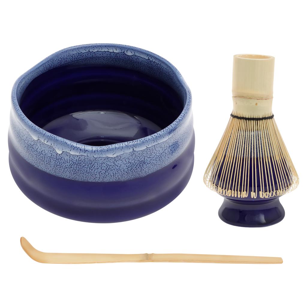 Zestaw 4 sztuk narzędzi do herbaty Matcha Zestaw trzepaczek do Matchy Japoński styl Zestaw do parzenia herbaty z miarką Uchwytem na trzepaczkę Miseczką do domu dla początkujących
