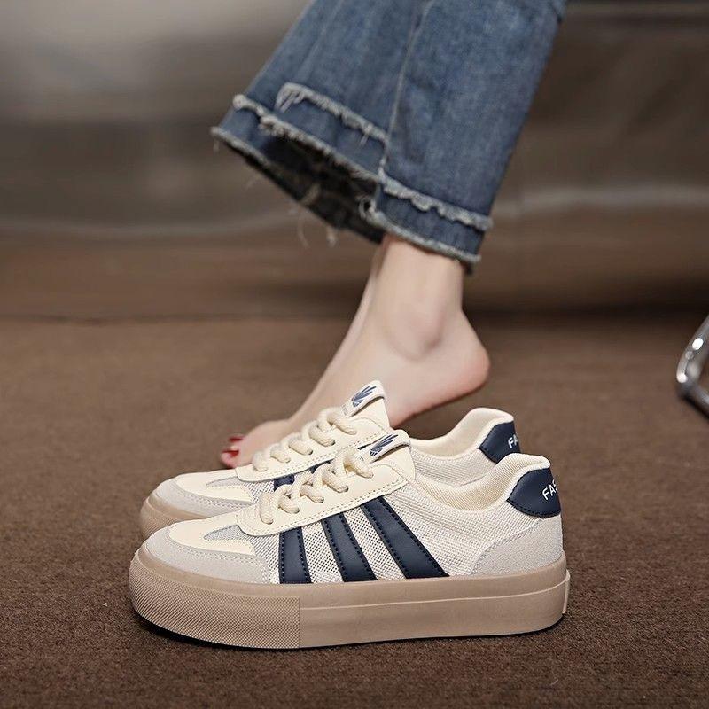 Thick-soled Casual Shoes for Women  Spring and Autumn New Nmesh All-match Breathe Sneakers Comfortable Women Shoes D116