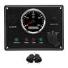 Boat Instrument Panel Multifunction 4000RPM Red Backlit RV Switch Panel with Alarm Function for Marine Boat Yacht 12V
