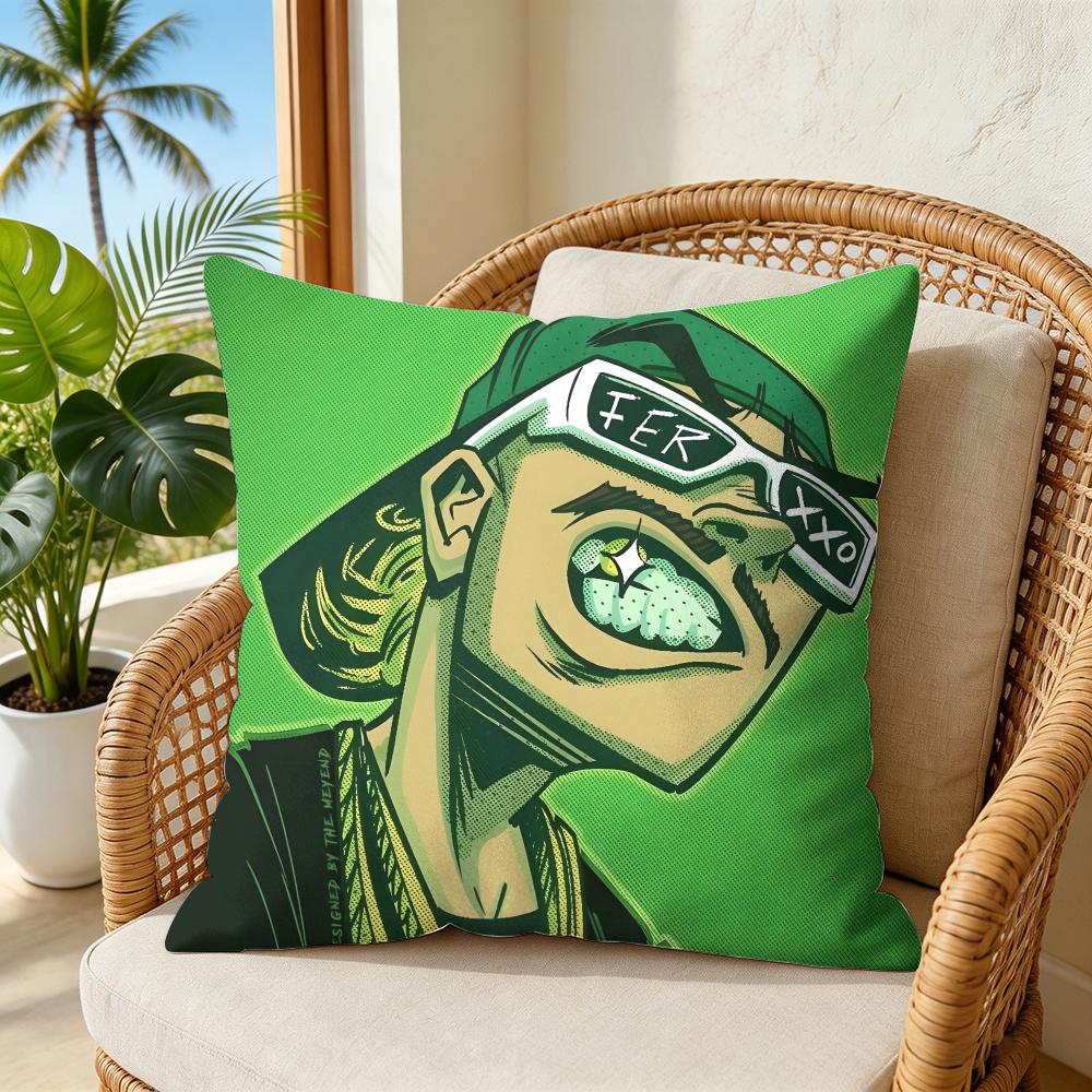 Hot Singer Ffeid Cushion Cover Plush Decorative Pillow Case With Hidden Zipper Cutecore Room Decor For Home