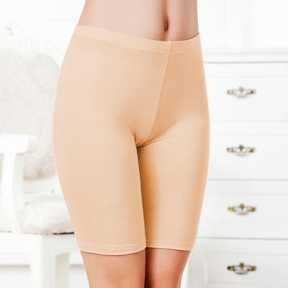 Lässige Damen Baumwollspitze Sicherheits-Flachshorts Elastische Unterwäsche Yoga Leggings Unterrock Höschen