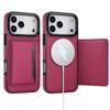 Luxury Leather Magnet Case For iPhone 17 Pro Max 11 12 13 14 15 16 For Magsafe Wireless Charging Wallet Multi Card Slots Cover