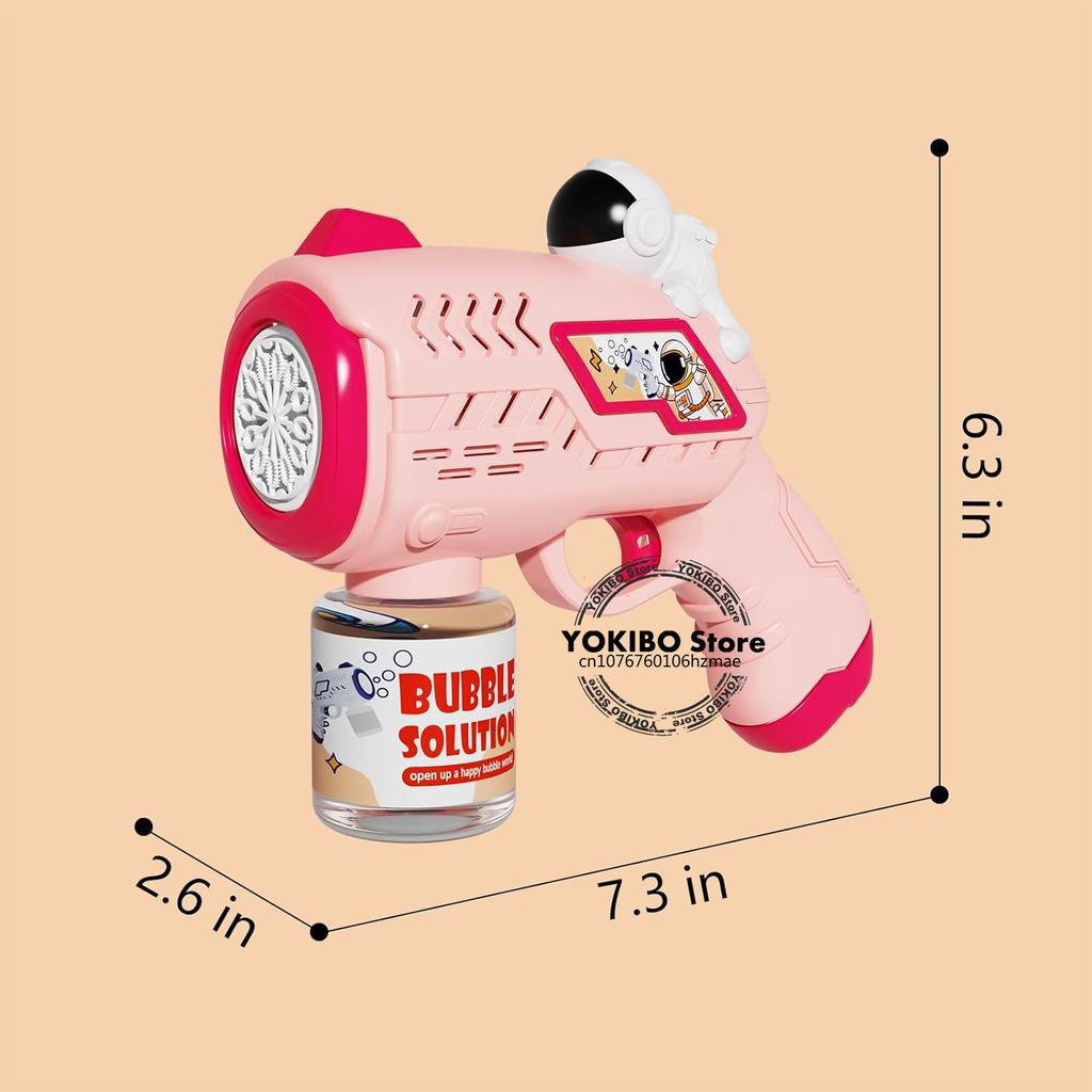 Automaatne Mullipüstol Lastele Väikelastele, 8 Auguga Pardi Mullimasin Püstol LED Valgusega Mullipuhumismasin Väljas Mängitavad Mullimänguasjad