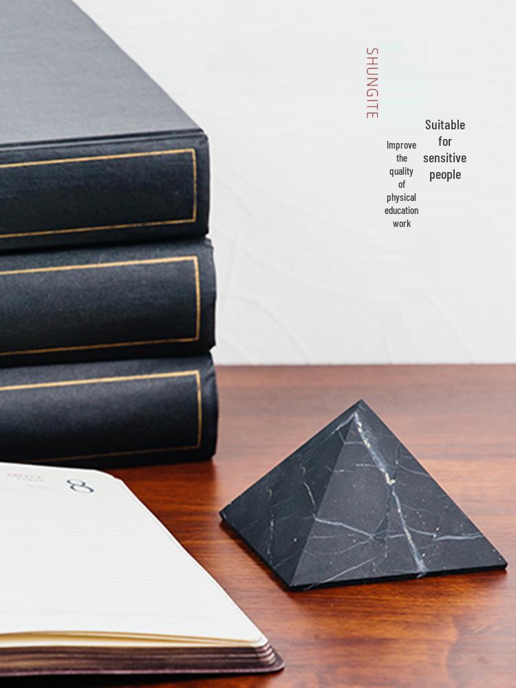 Shungite Pyramid: EMF Reducing Ornament