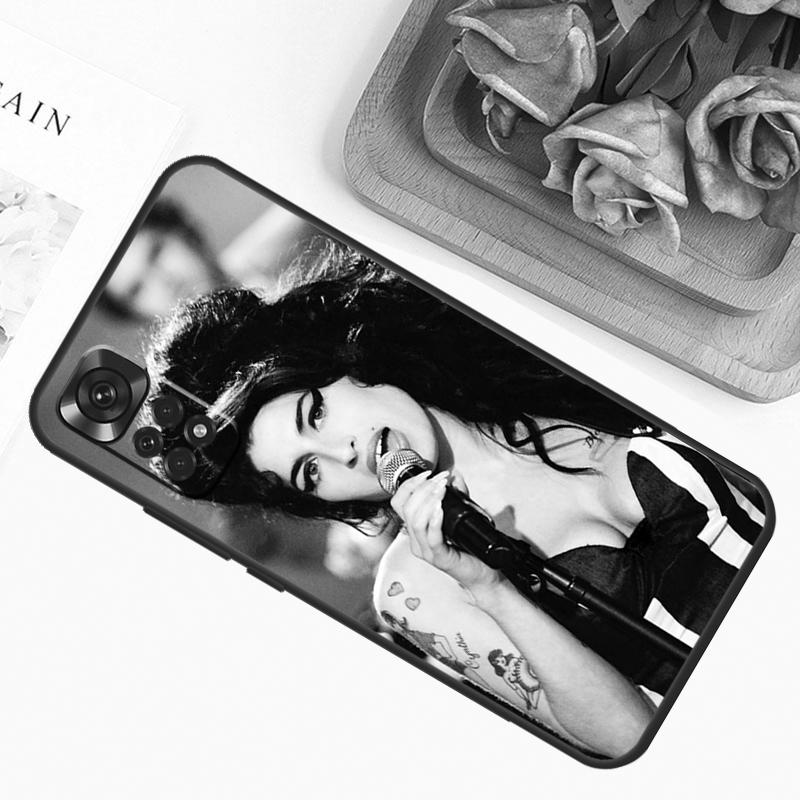 Amy Winehouse Case For Xiaomi Redmi 12C 10C 9A 9C 9T Redmi Note 12 Pro 8 9 10 11 Pro 11S 10S 12S Cover