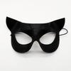 Plush Fox Cat Mask Trendy Animal Half Face Masks Costumes Prop for Halloween Christmas Masquerade Party Cosplay Props