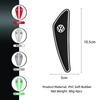 4Pcs PVC Soft Rubber Blade Shaped Auto Car Door Corner Anti-collision Sticker For VW Tiguan CC Jetta Polo Golf Passat Zt1