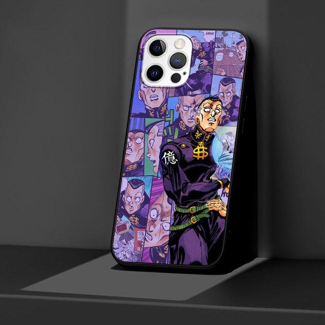 

Черный чехол с аниме J-Jojos для Apple Iphone 11 13 12 Mini 14 Pro Max Xr 7 8 + Se 2020 Xs 6 6s Plus 5 5S, силиконовый чехол для телефона iPhone 7 8