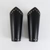 1/4PCS Men Vintage Medieval Knight Hooded Cloak Scarf Renaissance Belt Wrist Guard Halloween Cosplay Costume Accessories Prop