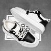 Inner Heightening Board Shoes Men's 8cm Senior Sense 2025 New Leather Breathable Sports and Leisure Shoes Light Platform Men's Shoes