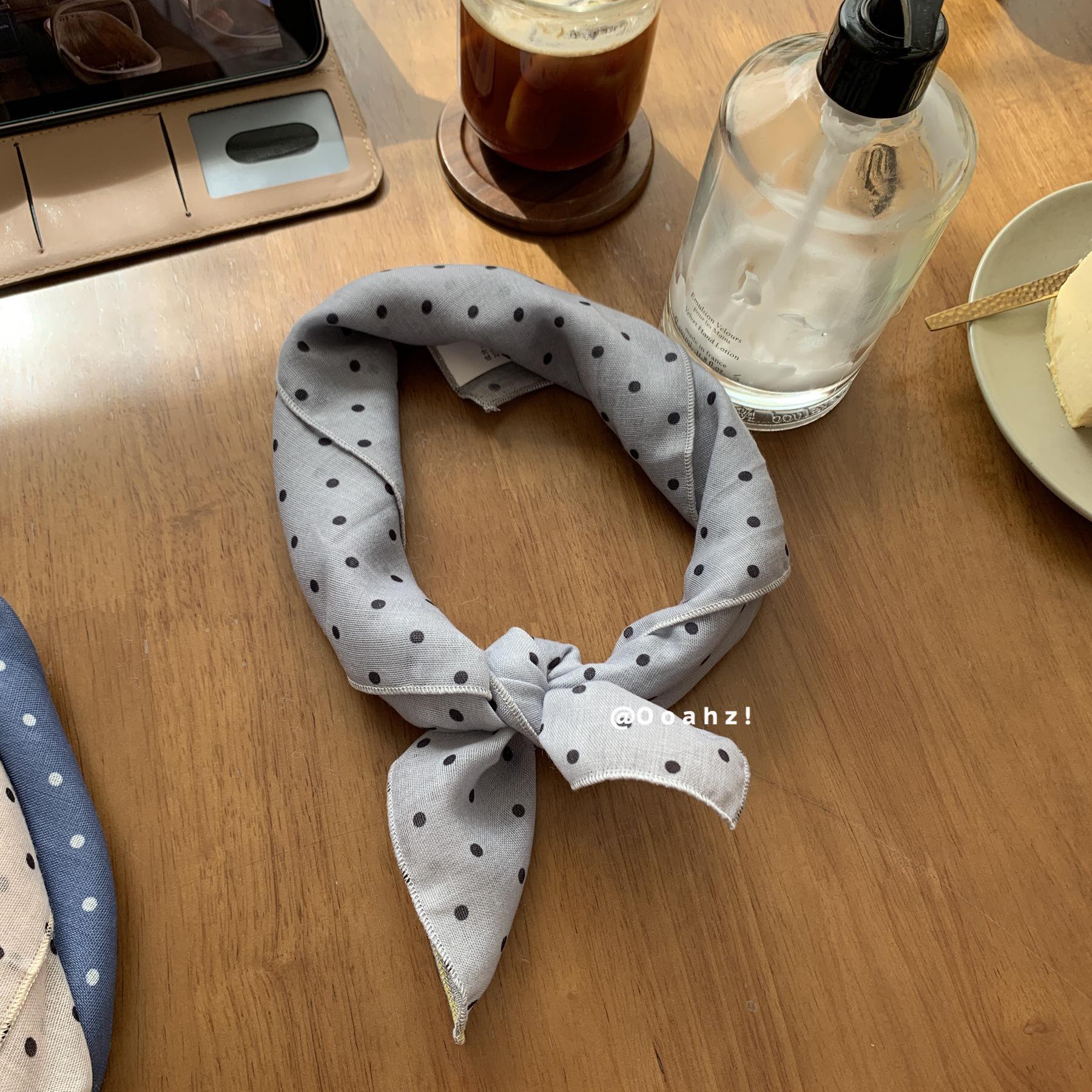 

Весенне-летняя шелково-хлопковая косынка и набор повязок на голову серебряный серый