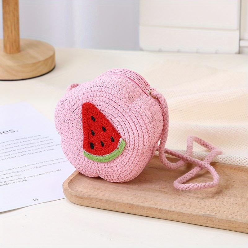 12cm Children's Crossbody Bag - Cute Fruit Design, Lightweight and Stylish Beach Vacation Handbag, Casual Crossbody Bag