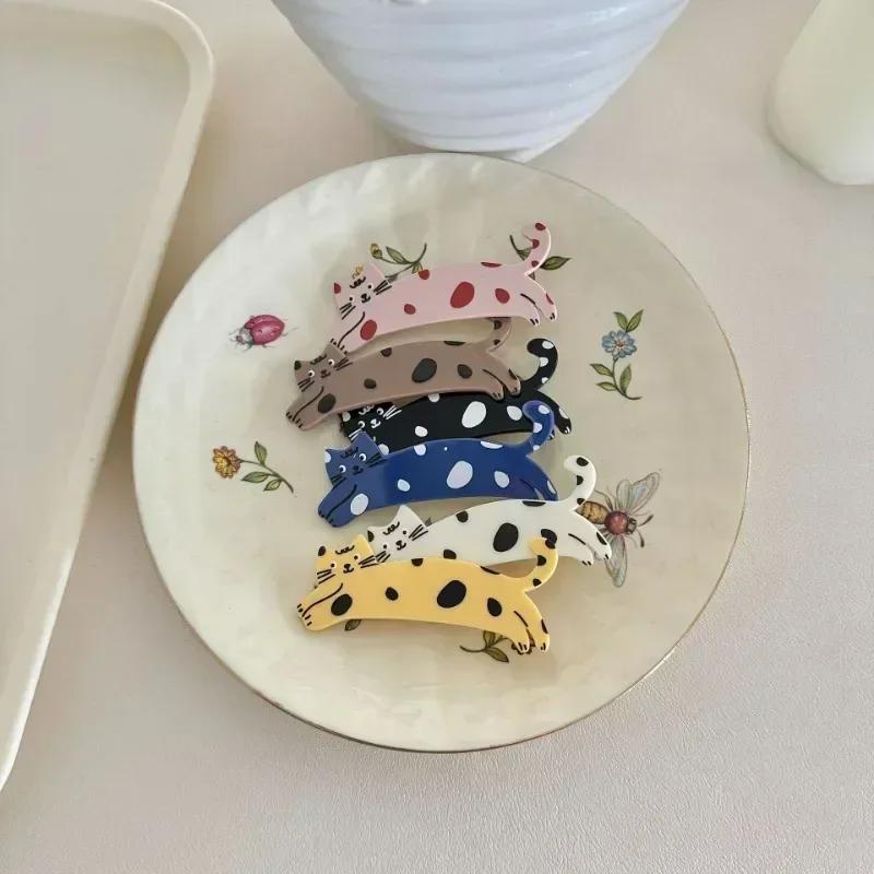 2PC Sweetly Cat BB Hair Claw Side Clips for Women Girls Kids Child Hairpin Gift Hair Accessories Headwear Ornament