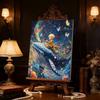 5D Pearl Jigsaw Puzzle Set  Prince on The Whale Pattern Square Pearl  Home Decoration  Handmade Gift Pearl Artistic Home Decor Item