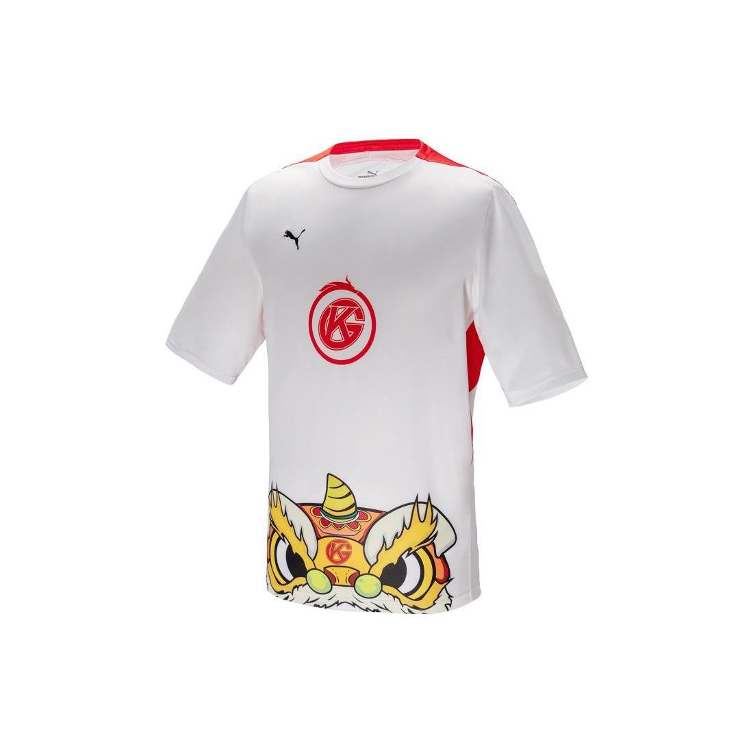 PUMA 2022 KPL T-Shirt White Red Yellow Men s 605761-05 XL