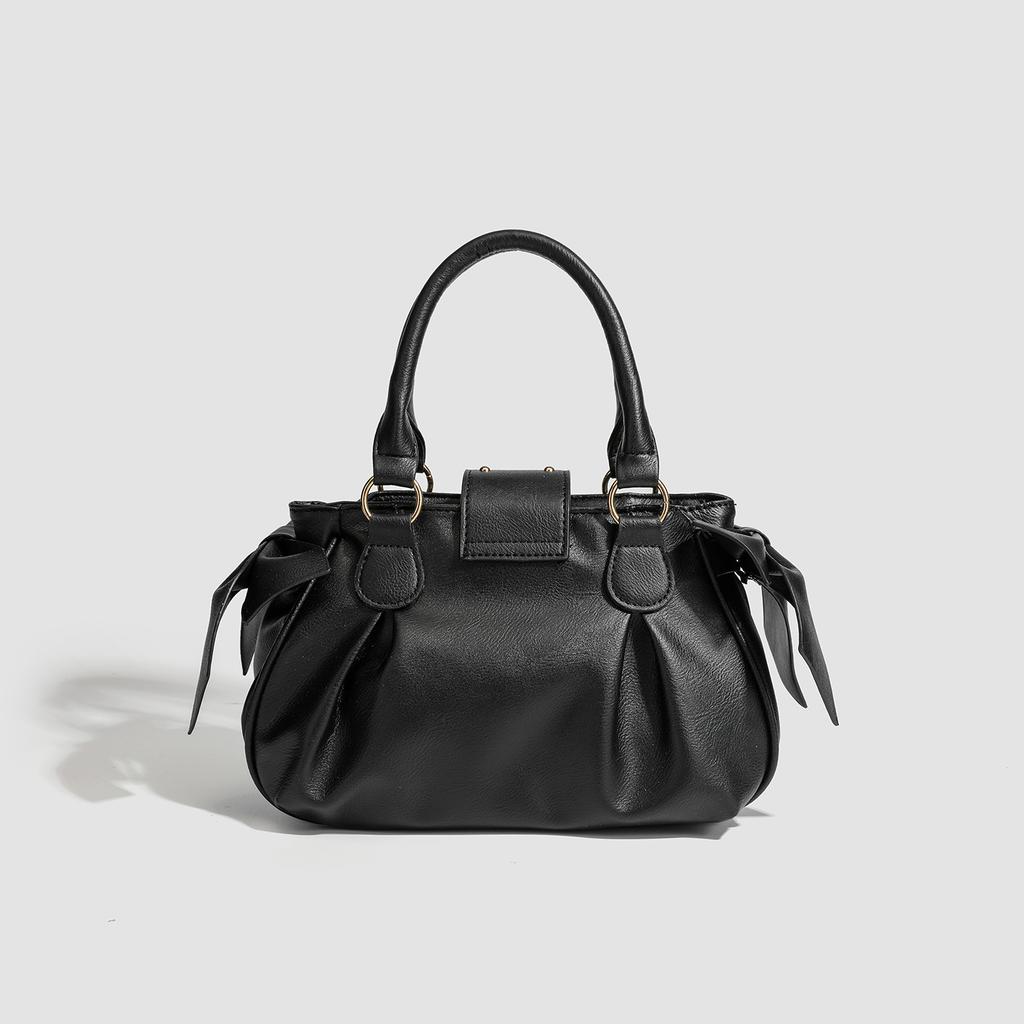 Premium bow portable small bag women's 2025 new super fire large capacity commuter shoulder messenger bag women