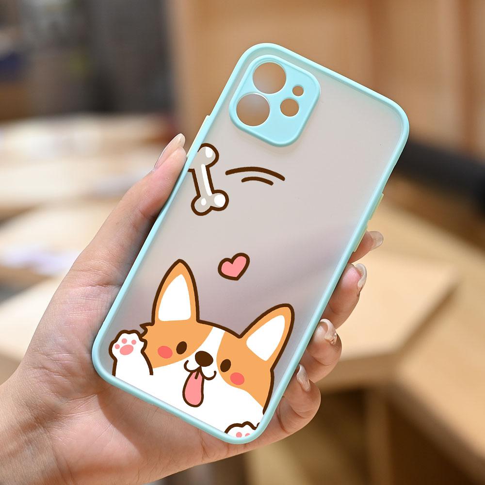 Roztomilý Krásný Vzor Psa Corgi Nárazuvzdorný Kryt na Telefon pro APPLE iPhone 11 12 13 14 Pro XS Max XR X 7 8 Plus SE Mini Silikonový Kryt