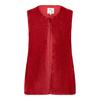 Womens/Ladies Collarless Faux Fur Sleeveless Gilet
