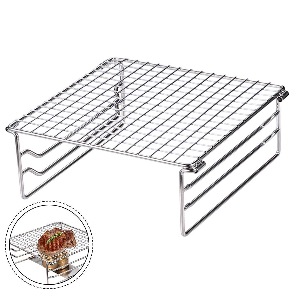 For Beach Outings Adjustable Height Grill Mini Charcoal Barbecue Outdoor Grilling 20*19*7.5cm Burning Bonfire Grill