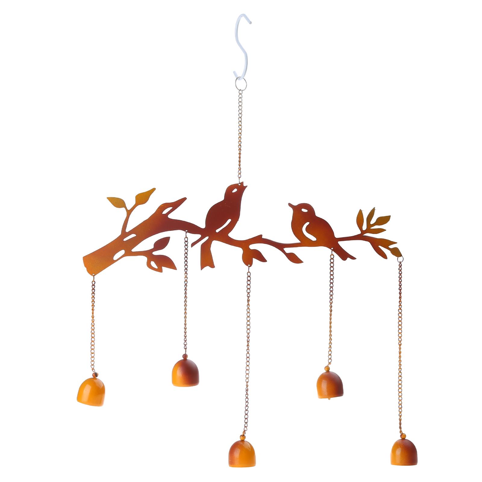 

Ветряные колокольчики, водонепроницаемые, старинные, железные, птичьи, подвесные колокольчики для садового фестиваля, украшение, украшение, память A