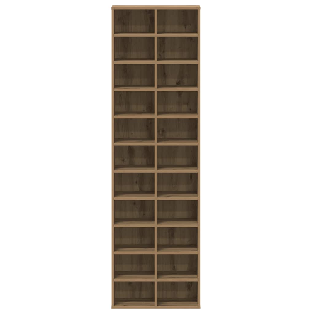 Shoe Cabinet Artisan Oak 54 x 34 x 183 cm Particleboard