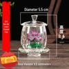 Coppa per Acqua per Altare Buddista in Ceramica di Loto con Mantra della Grande Compassione - Tazza per Offerte a Guanyin