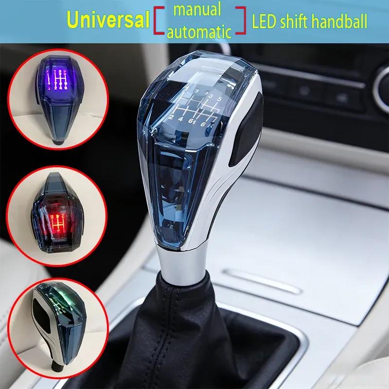 LED Kristall Schalthebelknauf Mit Buntem Licht Manuell Automatikgetriebe Universell Für Toyota/Mitsubishi/Lexus/Honda etc.