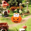 Yousheng Halloween Ghost Figurine 3D Printed Pumpkin Resin Decor Figure Tiny Figurine Miniature Ornament Halloween Decoration