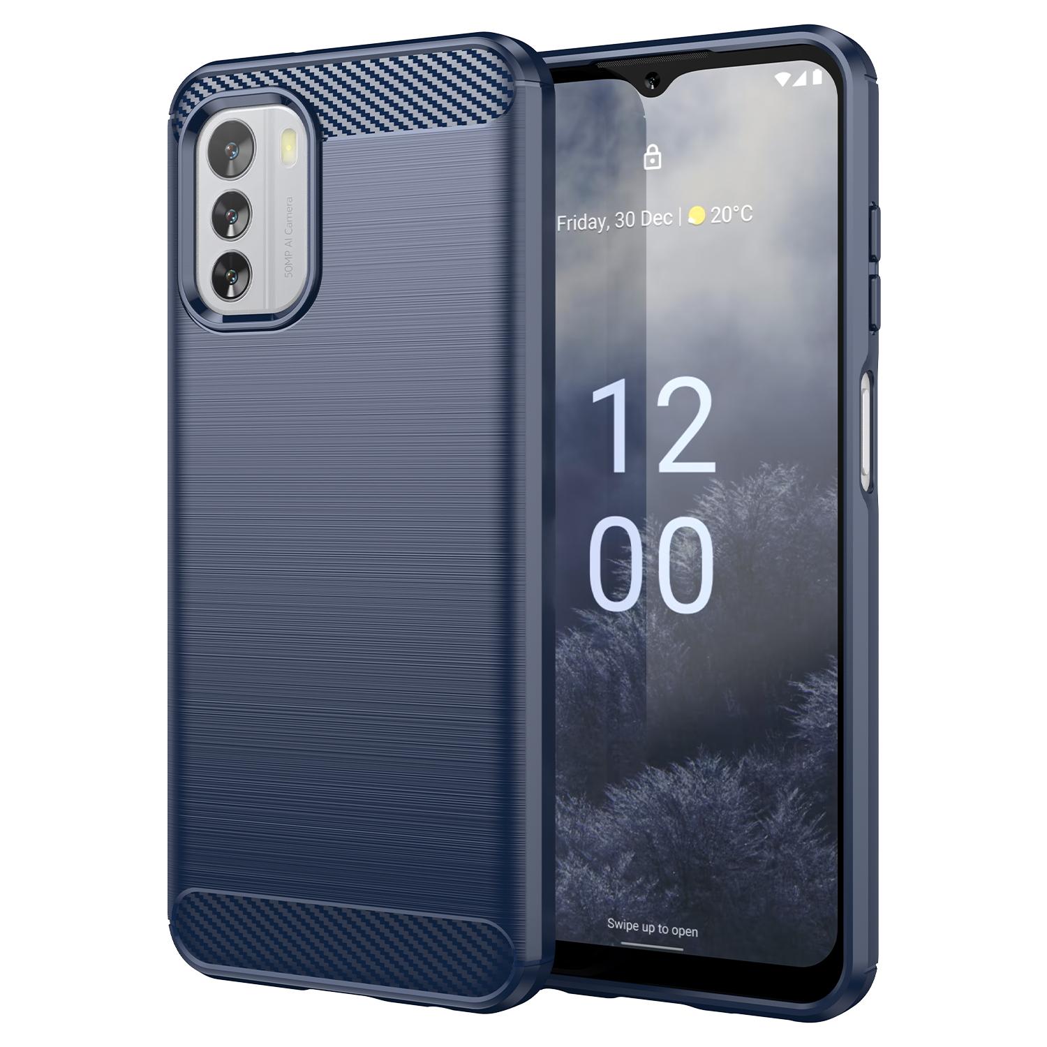 

For Nokia G60 5G Case Carbon Fiber Texture Anti-Dust TPU Phone Shell C