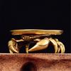 Crabs Miniature Statue Office Desk Ornament Home Shelf Decoration Antiqued Metal Craftsmanships Design Gifting