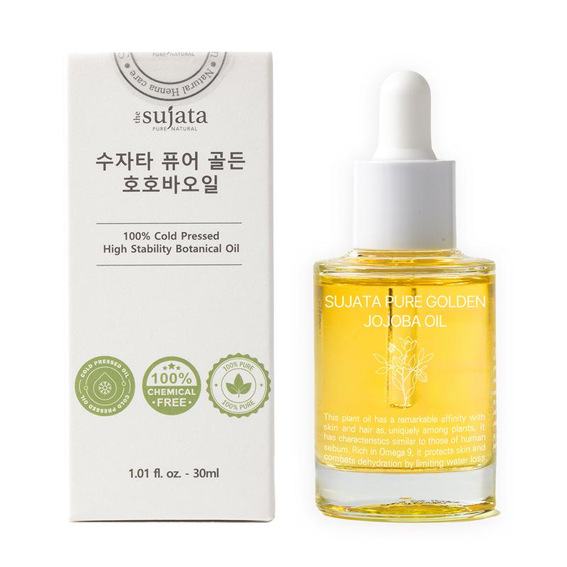 Sujata Cold-Pressed Unrefined Pure Jojoba Oil, 30ml, 1 pcs