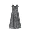 Versatile Floral Print Midi Dress - Fashionable Temperament Style