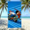 Animation Beach Towels Thickened Microfiber Quick-Drying Bath Towels Outdoor Travel Towels Can Be