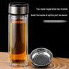 ZCJiaMei High Borosilicate Double Wall Glass Tea Infuser Cup