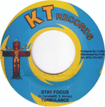 

7inch Record TURBULENCE - Stay Focus NONE KT Records Jamaica Reggae, Ska & Dub Used