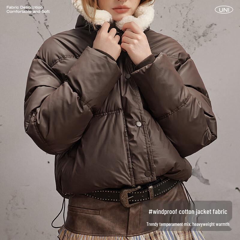 UNIFREE Women's College Style Padded Jacket