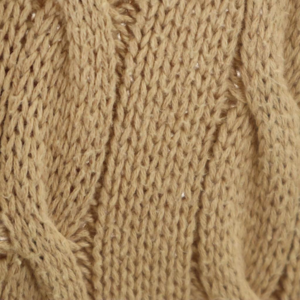 POLO JEANS COMPANY Long sleeve cable knit cardigan L beige Impact 21 Women Used