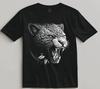 T-shirt Guerrier Jaguar Aztèque Style Tatouage Tribal Graphique pour Vibes d'Alpha Male