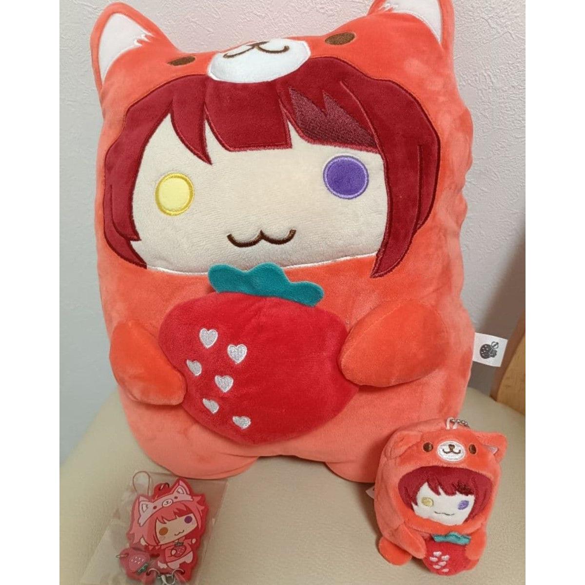 Used Stopuri Rinu-kun Cushion Mascot Rubber Strap Set