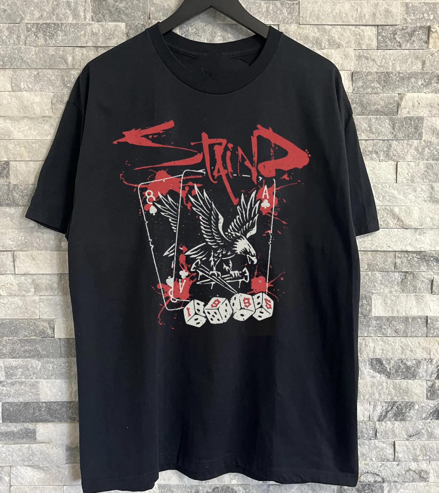 NEW Staind Band Album Concert Black T Shirt Harajuku Streetwear S