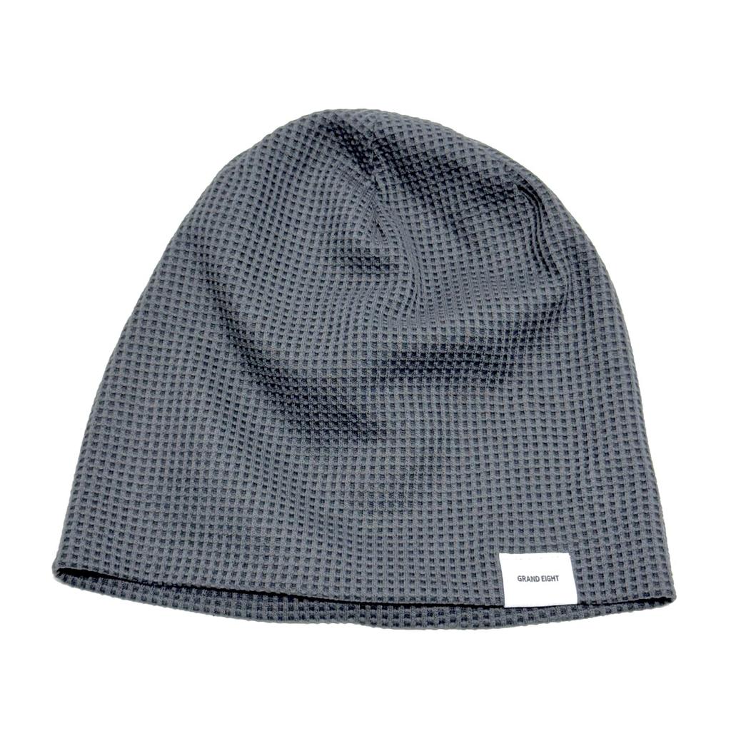 Thermal Watch Thermal Knit Cap Beanie Watch Inner Cap Islamic Cap Islamic Watch Knit Cap 3WAY Hat Indoor Hat All Sizes Free Gray [Grand Eight] Men's