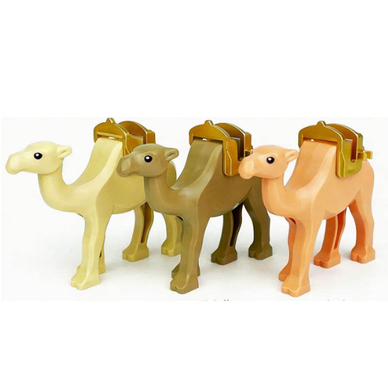 MOC Zwierzęta Zoo Klocki Słonie Tygrysy Słonie Małpy Łosie Niedźwiedzie Owce Wielbłąd Koń Krokodyl Lampart Mini Klocki DIY T11