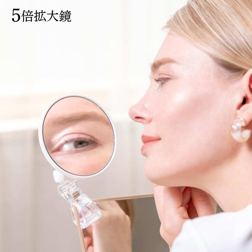 Horiuchi Mirror Industry Easy To Just Clip It 5x Magnifying Clip Makeup Birthday Gift Install, Anywhere, Mirror, Mirror, Mirror, Mother's Day,