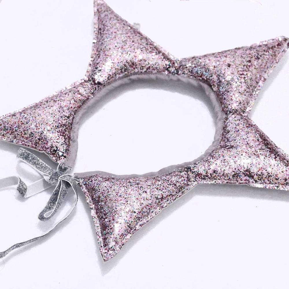 Adjustable Star Headband Photography Props Sparkling Party Accessories Glitter Hat Princess Party