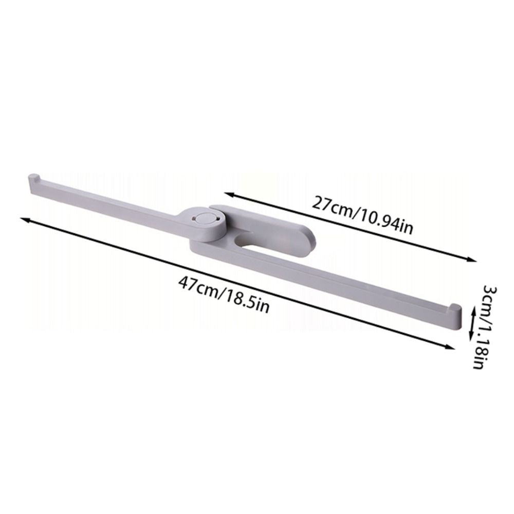 Wall-mounted Clothes Hanger Rotatable Balcony Organizing Rack Durable Storage Rack