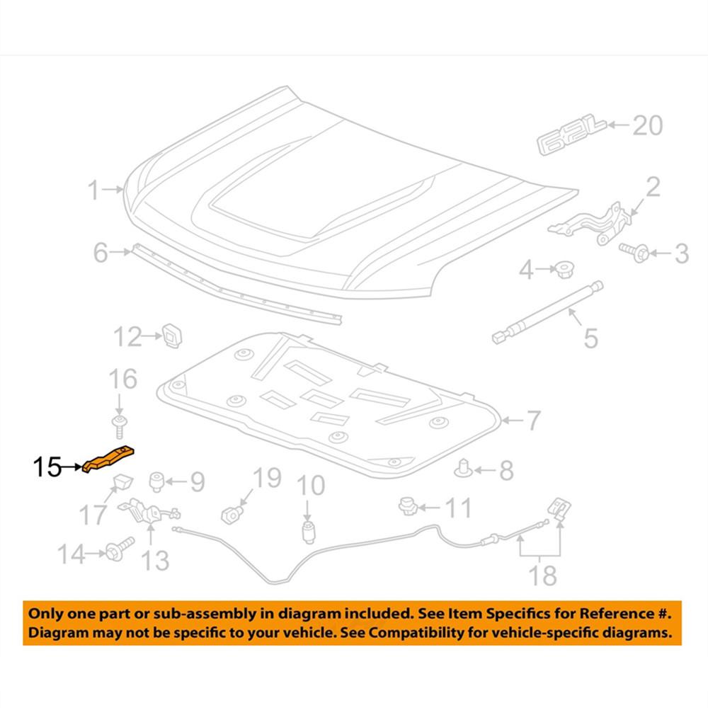 For 2019-2021 Silverado 1500 Hood Latch Release Handle New  84129825